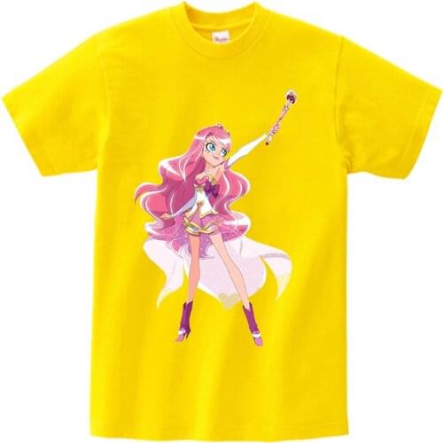 LoliRock Magical Girls Children Print T Shirt Lovely Funny Teeshirt Boys 2021 Leisure Short Sleeve Tops Tee Enfant Baby Clothes