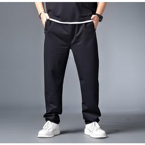 7XL 6XL XXXXL Men Black Joggers Pants Summer 2019 Mens Big Pockets Ankel Cargo Pants Male Spring Streetwear Overalls Sweatpants