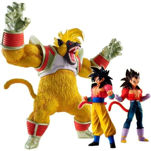 BANDAI Dragon Ball Action Figure HG GT Golden Great Ape Awakening Series Orangutan 17cm Vegetaiv Super Four Goku Spot