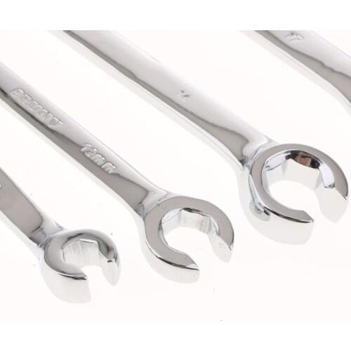 Perfeclan 6PCS 6x8 10x12 13x14 15x17 19x21 22x24mm Open End Spanner Wrench
