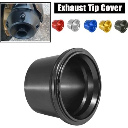 Motorcycle CNC Exhaust Nozzle Covers Plug Pipe Decorative Cover For YAMAHA TMAX 500 530 TMAX530 TMAX500 2012 2013 2014 2015 2016
