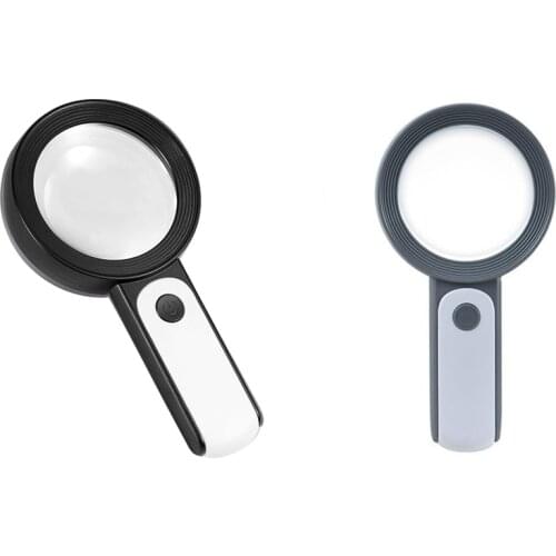 Magnifier with 18 Led Light -30X Hand Magnifier Reading Magnifier,High Clarity & Lightweight Magnifier with Light