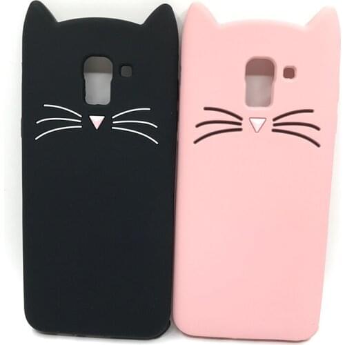 Phone Case For Samsung Galaxy A5 J3 J5 J7 2016 2017 J4 J6 J8 2018 Soft Silicone Cute Cat Back Cover For Samsung J5 J7 Prime Case