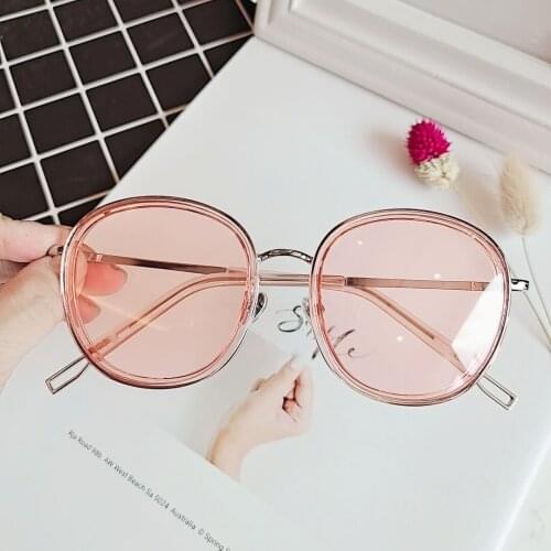 New Brand Sunglasses Female Personality Oval Driving Sunglasses Big Frame Retro sunglasses designer sunglasses