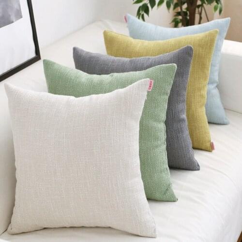 Plain Cushion Cover Home Decoration Retro Multicolor Household Pillow Case 45x45cm Pillow Case 50x50cm Pillow Case