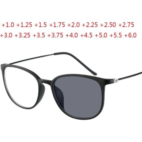 Cat Eye Photochromic Reading Glasses Men Metal Hyperopia Eyeglasses Women Presbyopic Eyewear +1.0 +1.5 +2.0 +2.5 +3.0 To +6.0