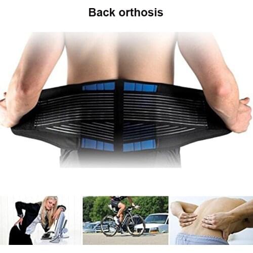 Adjustable Neoprene Waist Trainer With Lumbar Support Under Support Pain Relief Belt Plus Size Unisex Back Belt