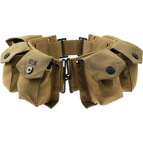 OUTDOORS MILITARY WWII US ARMY PARATROOPER INFANTRY BAR EQUIPMENT BELT GEAR armyshop2008