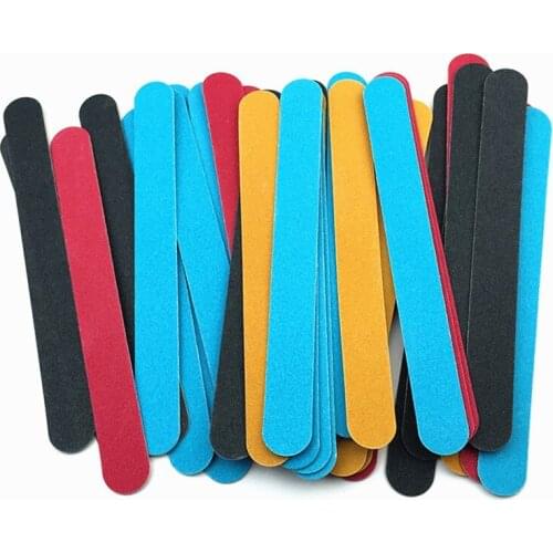 Sanding Wood Nail Art Files 180/240 Sandpaper Grit Manicure Tips Nail Art Decorations Tool Accessoires 10Pcs T0132