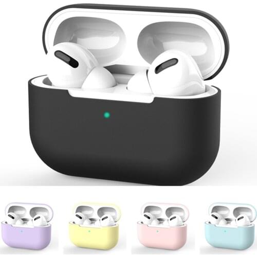 Silicone Cover Case For apple Airpods Pro Case cute earpods case airpod 3 Earphone Accessories skin Air Pods Pro with keychai