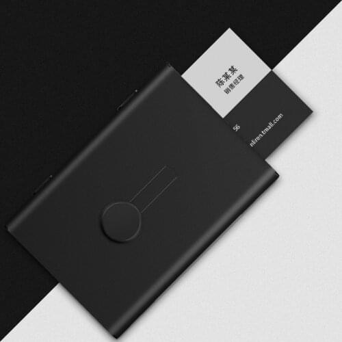 Business Card Clip Business Large Capacity Mens Card Receiving Box Womens Card Box Creative Automatic Business Card Box Custom