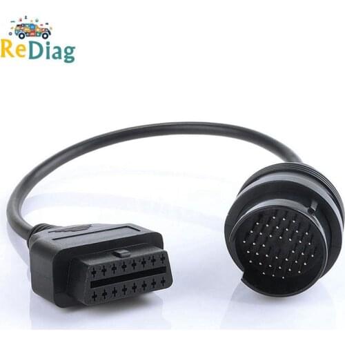 High Quality for MB 38 Pin to 16 Pin OBD OBD2 Diagnostic Adapter For Mercedes 38 pin OBD 38pin Connector For Benz Free Shipping