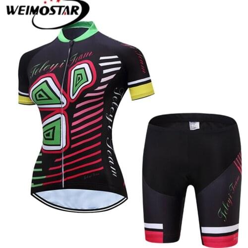 Weimostar Team Riding Short Sleeve Maillot Ciclismo Womens Cycling Jersey Sets Summer breathable Cycling Clothing