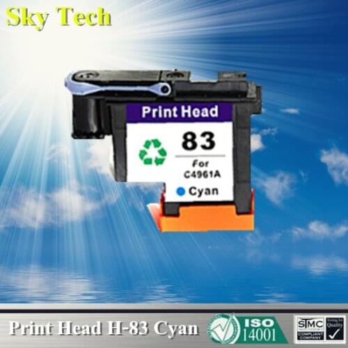 1 Cyan Ink cartridge Head For HP 83 Printhead , C4961A Remanufactured head For Hp DesignJet 5000 / Hp DesignJet 5500