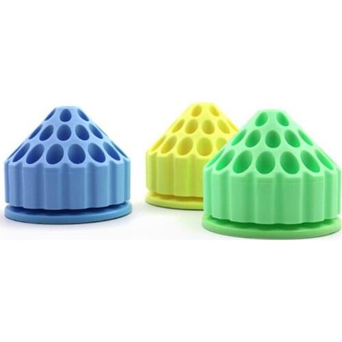 3pc Dental Plastic Bur Holder Block Case 35 Holes 360 Degree Rotating Storage Box Dental Material For Dental Lab