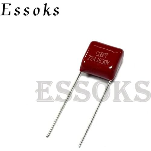 10PCS 630V224J 0.22UF Pitch 10mm 15mm 20mm 220NF 630V 224 224J CBB Polypropylene film capacitor