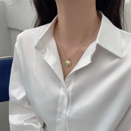 10pcs / lot fashion jewelry metal human face necklace