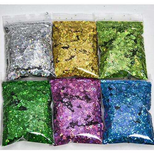 200g/bag Hollow Out Heart Shapes Flakes DIY Laser Holographic Glitter Spangles Mix Size 12 Colors Nail Art Glitter Sequins FT#25