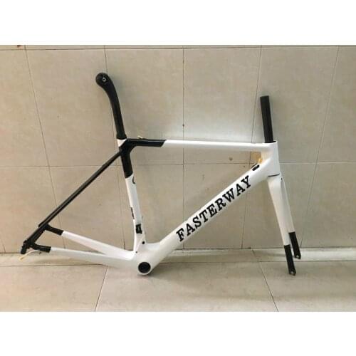 2021 Painting Fasterway O2 Black white carbon road frameset:carbon Frame+Seatpost+Fork+Clamp+Headset,ems free shipping
