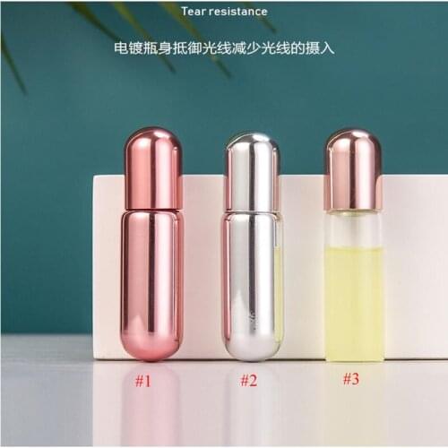5ML Essential Oil Roll-On Bottle Empty High-end Perfume Roll-On Bottle Massage Smudge Sample Glass Bottle Portable Dispensing