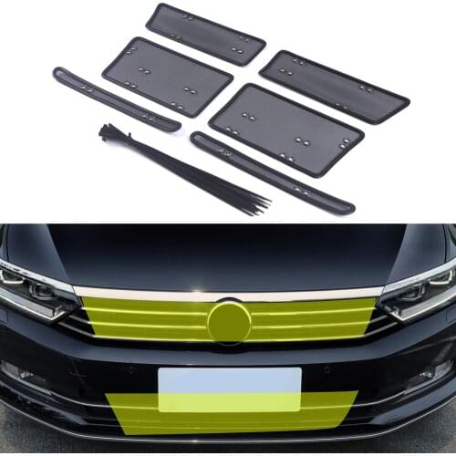 For Volkswagen VW Passat B8 2016-2019 Car Accessories Front Grille Insert Net Anti-insect Dust Garbage Proof Inner Cover Mesh