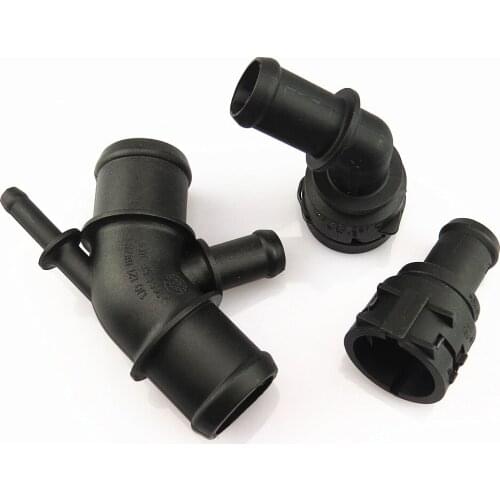 SCJYRXS Car 1.8T 2.0T Engine Supercharger Coolant Hose Connector 3B0122291B 1J0 122 291D 1J0 121 087C For Beetel Golf MK4