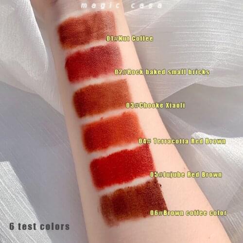 Velvet Matte Lip Gloss Sweatproof Permanent Lip Glaze Liquid Lipstick Lip Mud Stain Tint Lips Augmentation Makeup Cosmetic TSLM