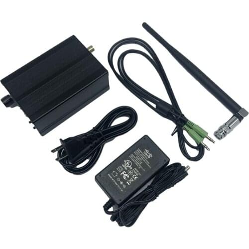 5W Adjustable Power Stereo FM Transmitter Wireless Broadcast Transmitter with Telescopic Antenna Audio Cable