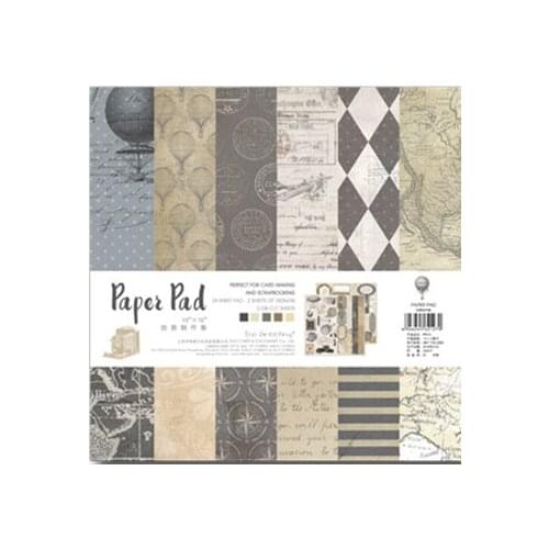 25.5*25.5cm Scrapbooking paper pack of 24 sheets handmade craft paper craft Background pad PP010