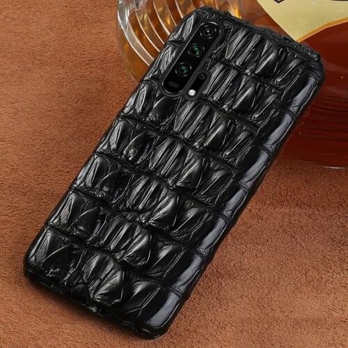 100% Natural Crocodile Leather Case For Honor 20 Pro 10i 20i 30S 30 Pro 10 9 Lite For 10X 9X 8X Note 10 V30 Pro V20 V10 V9