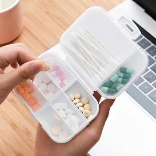 Pill Case Dustproof Medicine Storage Box Travel Pill Box Health Care Tablet Storage Case Capsules Organizer for Home Office