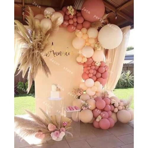 Baby Shower DIY Pastel Dusty Pink Balloons Garland Arch Kit Birthday Party Decoration Wedding Anniversary Ballons TOYS Accessori