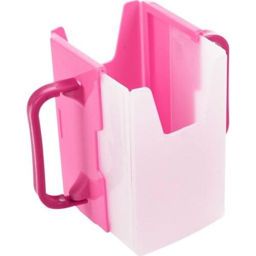 Baby Child Universal Juice Pouch Milk Box Holder Cup Toddler Self-Helper pink