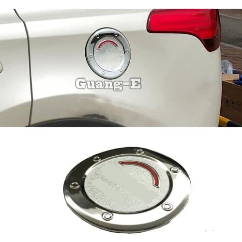 For Toyota RAV4 2014 2015 2016 Car Body Styling ABS Chrome Gas/Fuel/Oil Tank Cover Cap Stick Lamp Frame Trim 1pcs