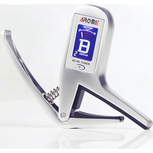 Guitar Capo Tuners 2-in-1 for Guitar Bass Chromatic Multifunction Universal Violin Ukulele Electric Guitar Accessories