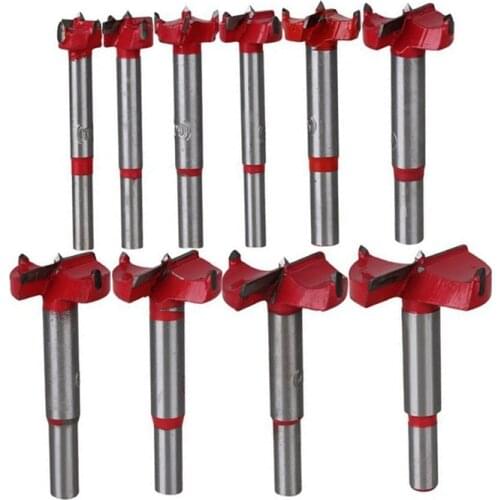 10Pcs Professional Forstner Drill Bit Set Woodworking Hole Saw Wood Cutter, Alloy Steel Wood Drilling Woodworking Hole Boring Bi