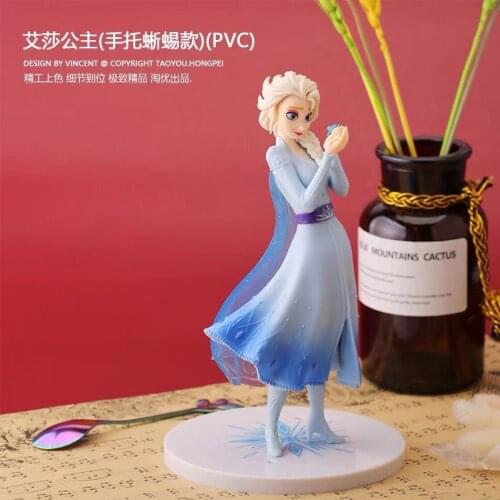 New Disney Princess elsa wedding Action Figure Dolls Mickey Mouse Model Birthday Gift Cake decoration