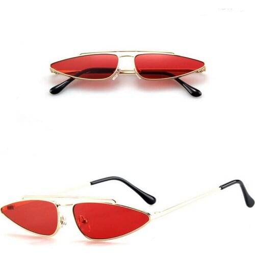 Women Cute Sexy Ladies Cat Eye Driver Sunglasses Female Metal Frame Fashion Gradient Sun Glasses UV400