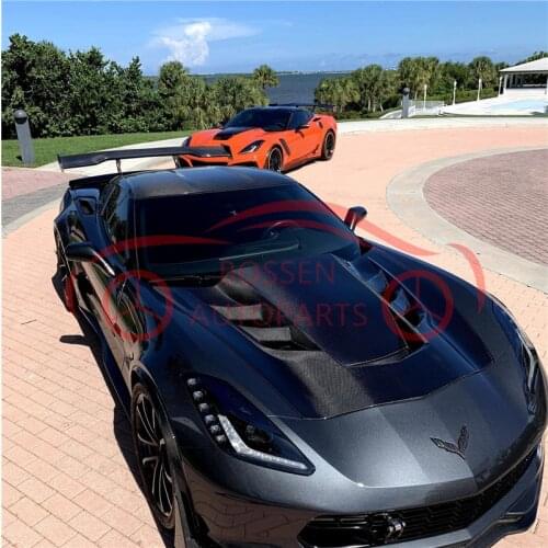 Suitable for Corvette C7 carbon fiber hood, perforated hood, body kit, automotive accessories, automotive supplies