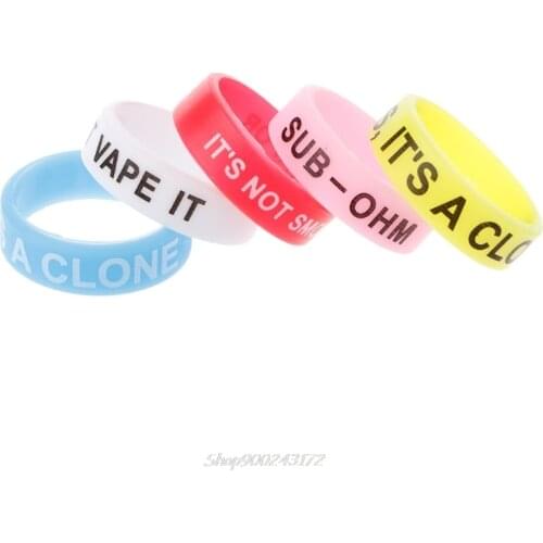 5Pcs Silicone Rings Anti-Slip Bands For Vape Tank Mods E-Cigarette Atomizers Au20 20 Dropship