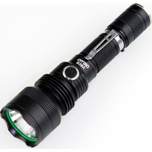 CRELANT V6CS Tactical Flashlight 10W CREE XP-L HI LED Electrodeless Dimming Flashlight (1*18650 or 2*CR123A)