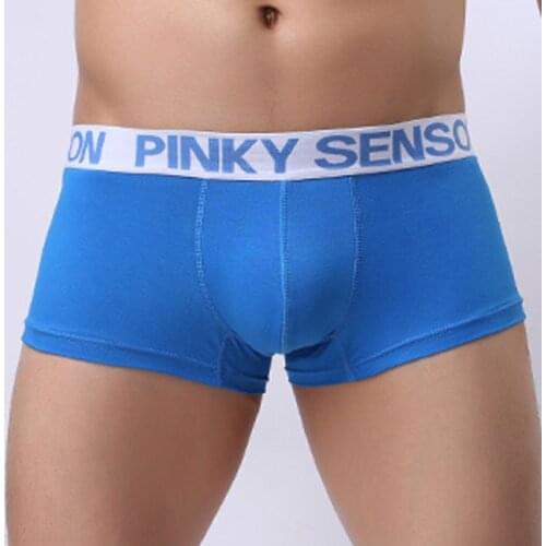PINKY SENSON 6pcs/lot Mens Boxer Shorts Underwear Sexy Man Breathable Boxers Panties Male Underpants Cueca Calzoncillos 6 Color