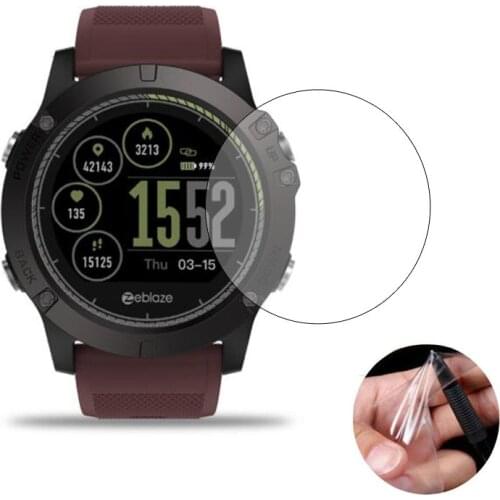 Soft Clear Protective Film Guard Protection For Zeblaze VIBE 3 HR Smart Watch Smartwatch Display Screen Protector Cover(No glass