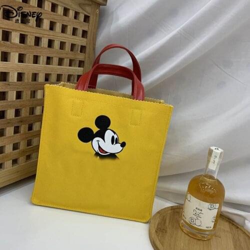 Disney Mickey Mouse Women Shoulder Bag Large Capacity Lady Handbag Cartoon Girl Fashion Shopping Bags