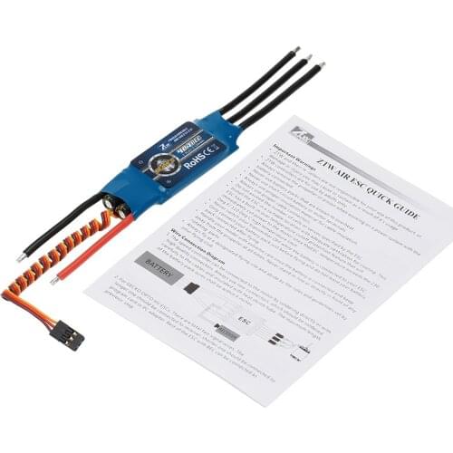 RC ESC, ZTW Beatle Series 20A/30A/40A/50A/60A/70A/80A 2-4S Brushless ESC with 5V/3A BEC for 400-500 Classical Fixed-wing