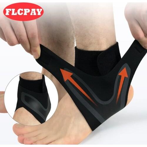1 Pcs Sport Safety Ankle Support Gym Running Football Ankle Joints Protection Black Foot Bandage Elastic Ankle Brace Band Guard