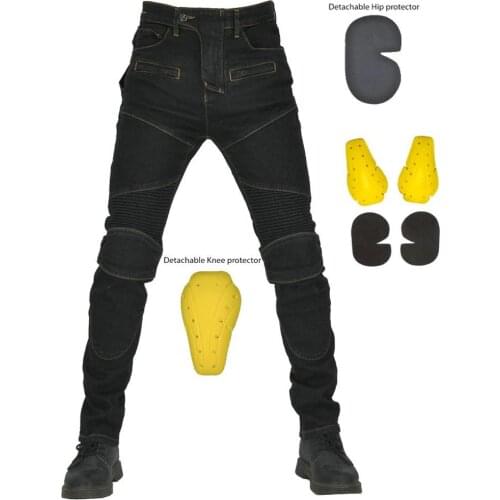 2020 Motorcycle Riding Denim Jeans for Men Women Motocross Racing Pants With 4 X CE Armor Knee Hip Protective Pads Cycling