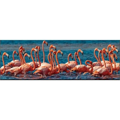 Animal 5d diamond painting flamingo pattern living room decoration full square / full round drill 3d diamond embroidery gift