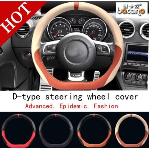 Free Shipping Black Leather Hand-stitched Car Steering Wheel Cover for Audi TT 2008-2015