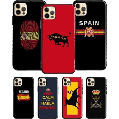 Espana Spanish Coat of Arms Phone Case For iPhone 11 Pro Max 12 Mini X XR XS Max 6S 7 8 Plus SE 2020 Soft TPU Cover